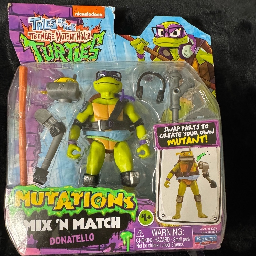 Action Figure Playset Nickelodeon Green and Purple Gift,NWT